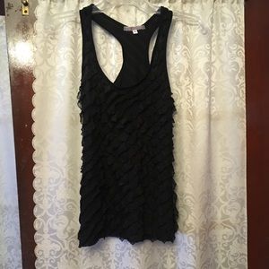 Ruffle racerback tank